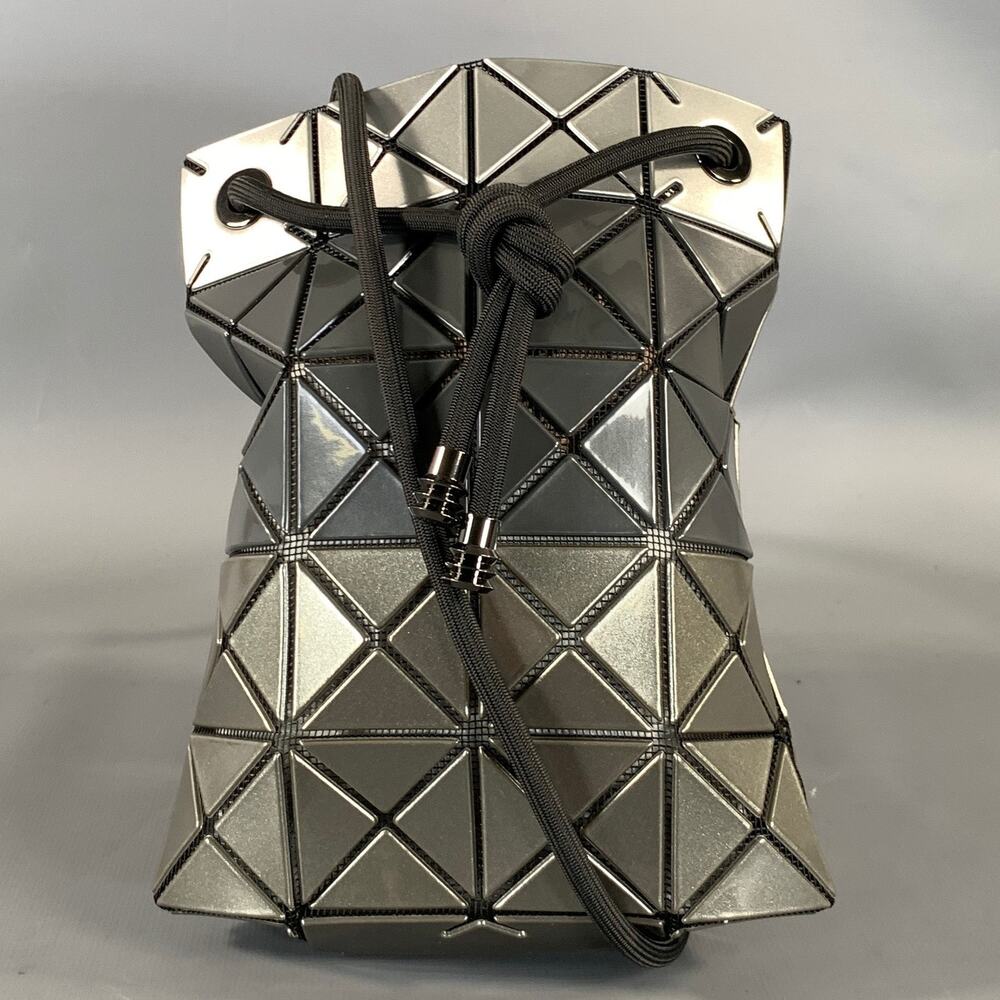 BOA BOA ISSEY MIYAKE Silver Gunmetal Triangle Cross Body Handbag